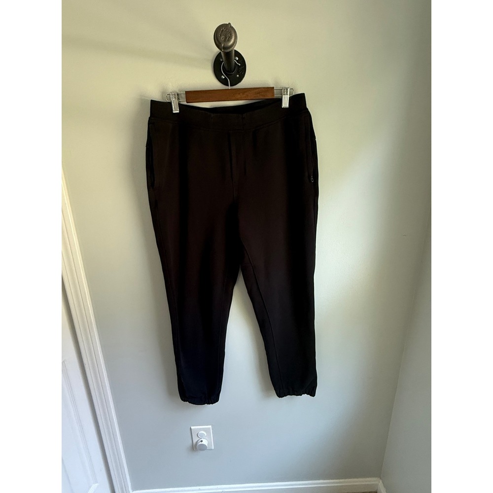 Lululemon City Sweat Jogger Black French Terry Pants LM5BBRS Mens Large‎